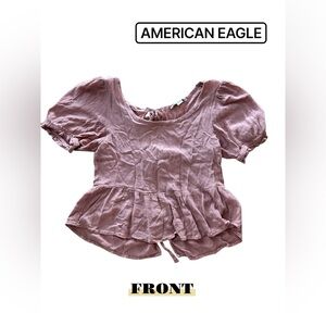 American Eagle Outfitters Peplum Blouse